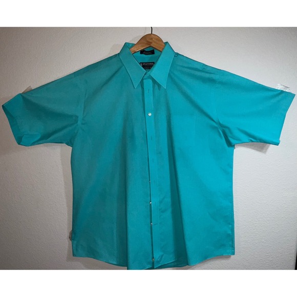 Stafford Essentials Mens Dress Shirt Lot 3 Short Sleeve Classic Fit 18 - Picture 11 of 12